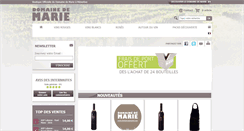 Desktop Screenshot of boutique.domainedemarie.com